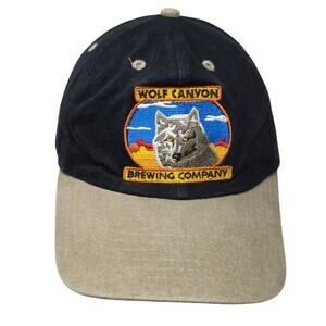 Wolf Canyon Brewing Company Sante Fe Strapback Baseball Cap Black One Size SCI